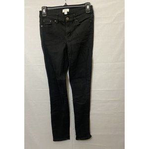 J Crew Womens Jeans Toothpick Skinny Black 27 Tight Fitted Stretch Pants